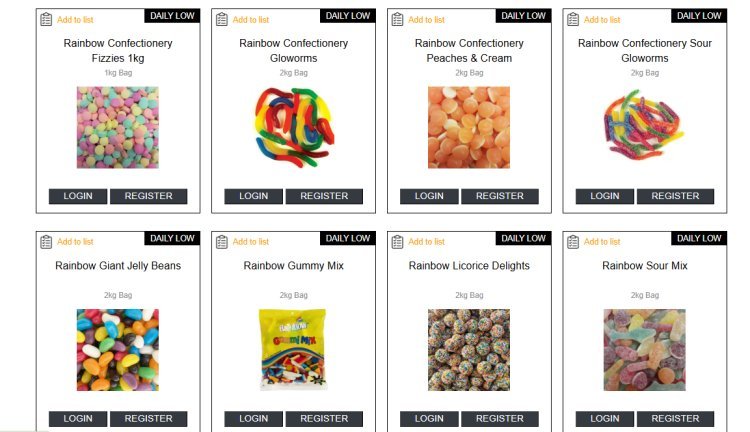 Rainbow Confectionery for Retailers