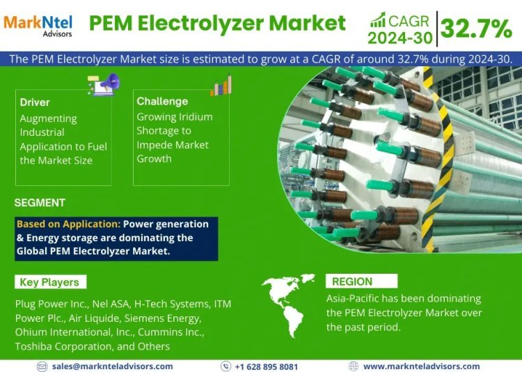 PEM Electrolyzer Market Growth and Development Insight - Size, Share, Growth, and Industry Analysis | MarkNtel